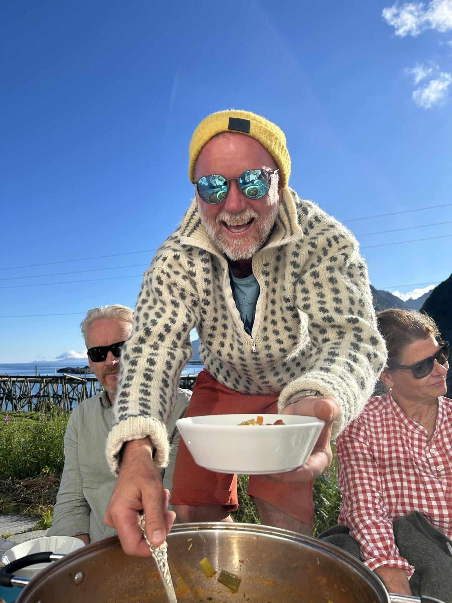 Romantisk hus-med panorama utsikt over lofotodden Sørvågen Eksteriør bilde