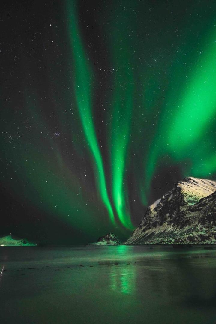 Romantisk hus-med panorama utsikt over lofotodden Sørvågen Eksteriør bilde