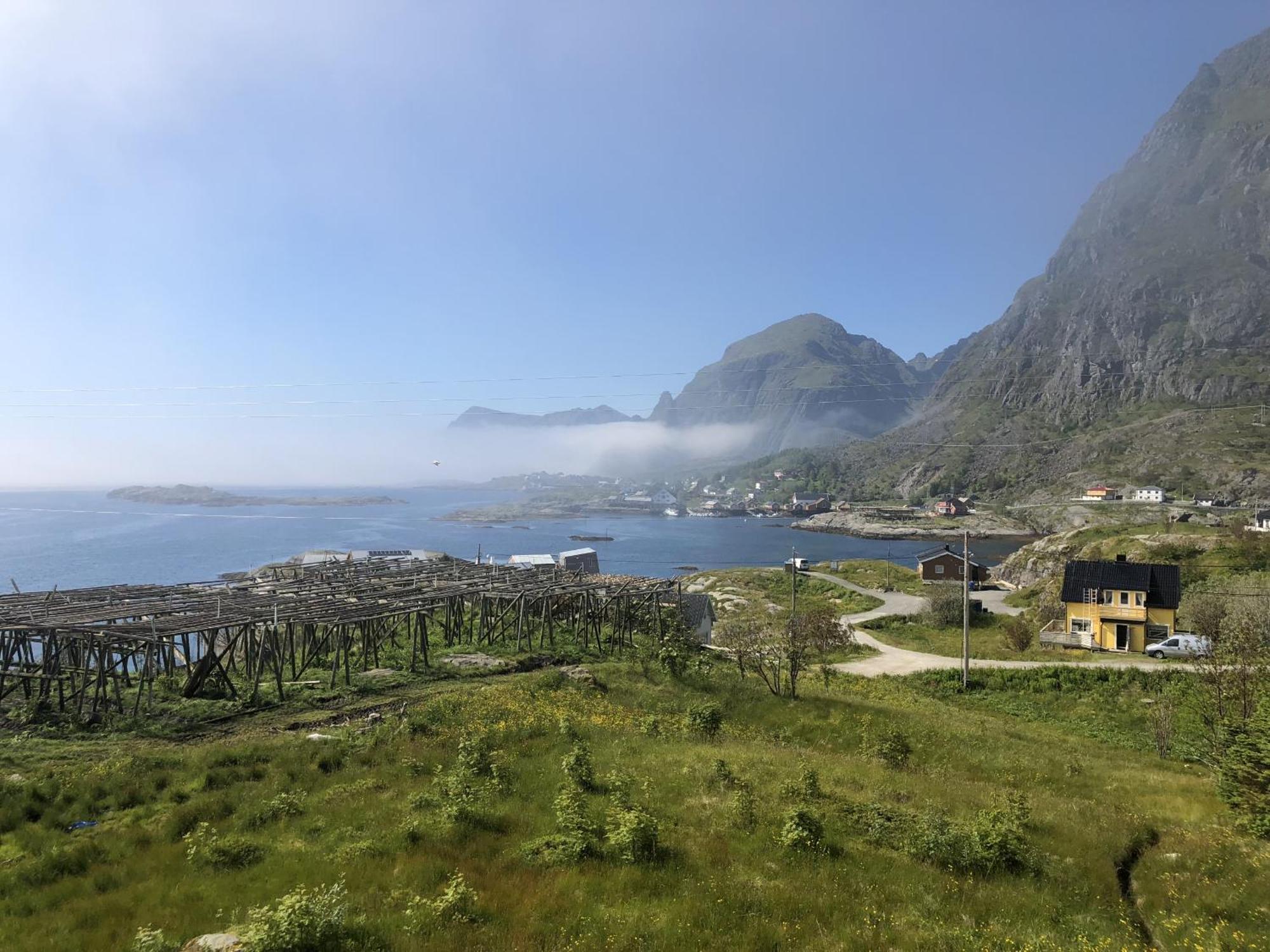 Romantisk hus-med panorama utsikt over lofotodden Sørvågen Eksteriør bilde