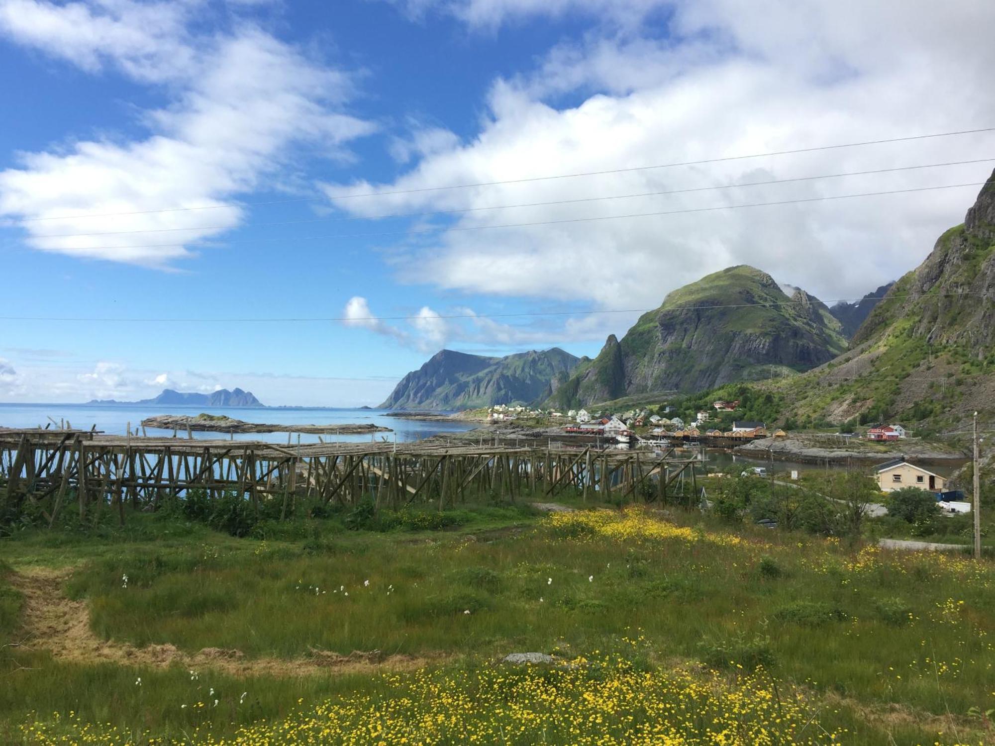 Romantisk hus-med panorama utsikt over lofotodden Sørvågen Eksteriør bilde