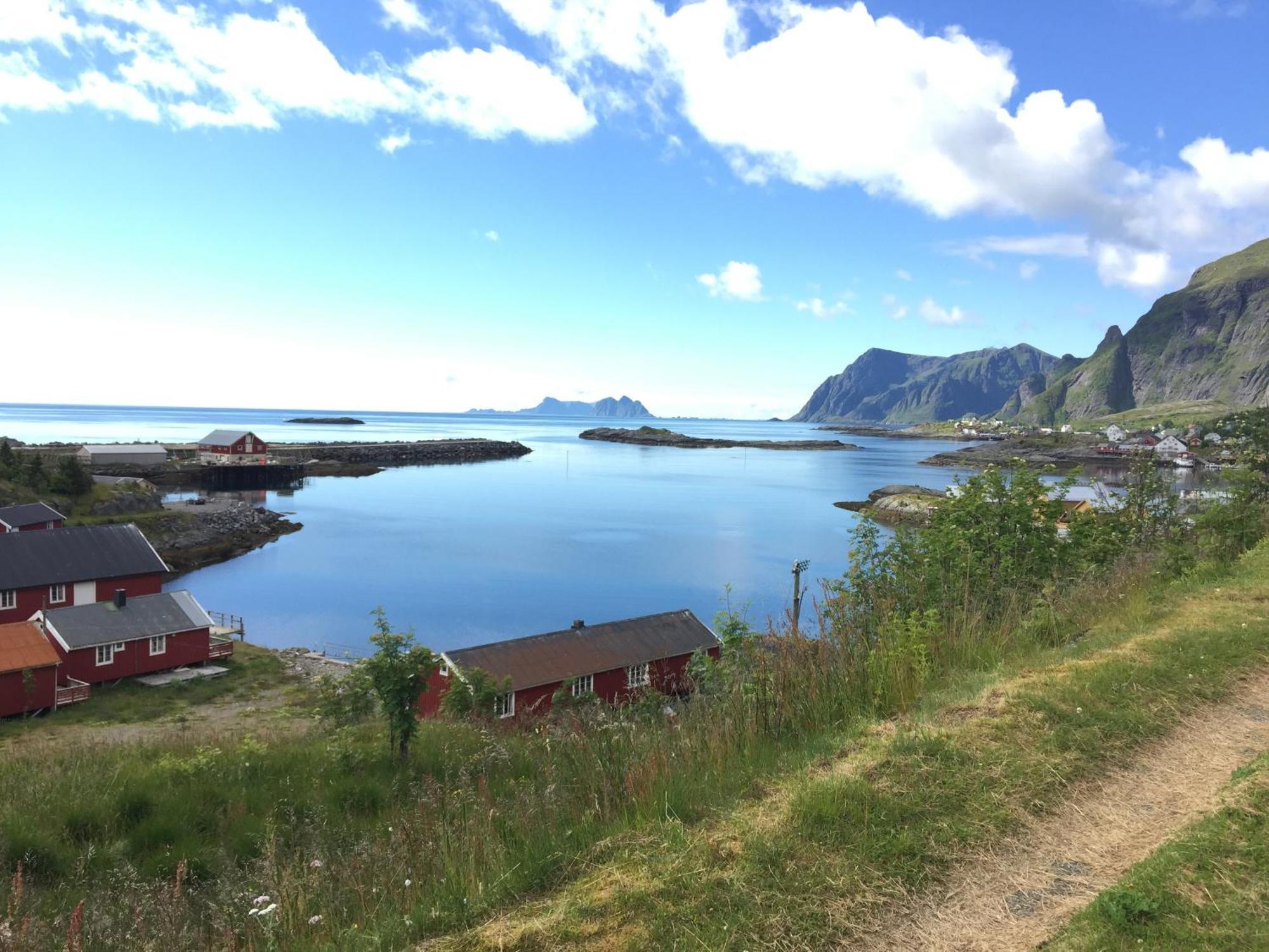 Romantisk hus-med panorama utsikt over lofotodden Sørvågen Eksteriør bilde